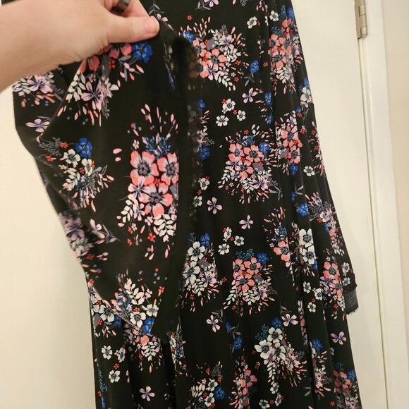 Floral Torrid Dress with Bell Sleeves - 14 - Picture 5 of 6